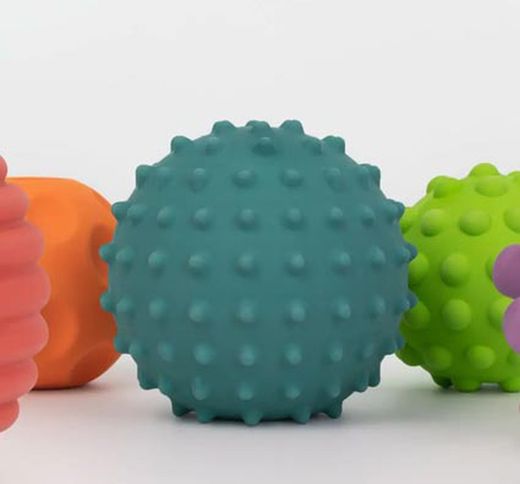 Pelotas sensoriales táctiles set de 6 pelotas