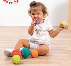 Pelotas sensoriales táctiles set de 6 pelotas