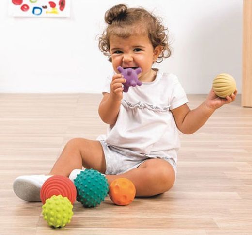 Pelotas sensoriales táctiles set de 6 pelotas