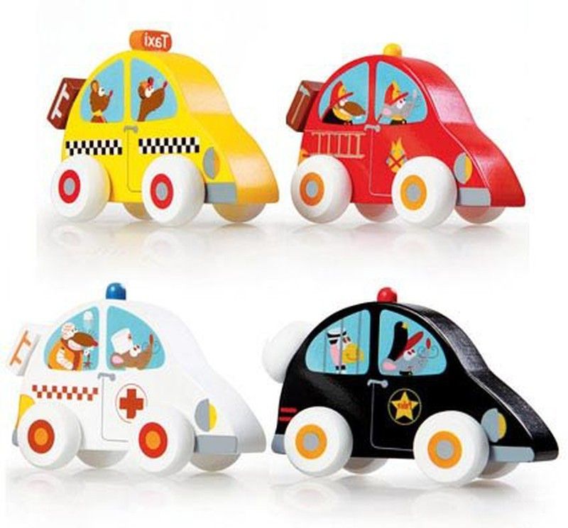 Pequeños coches de madera — La Tienda De La Familia