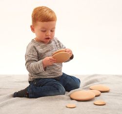 Piedras sensoriales de madera