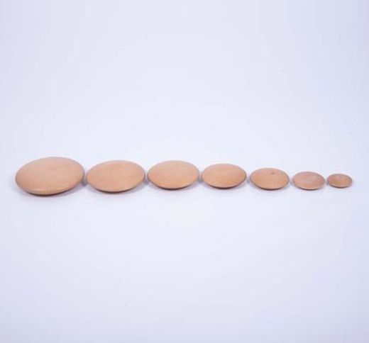 Piedras sensoriales de madera