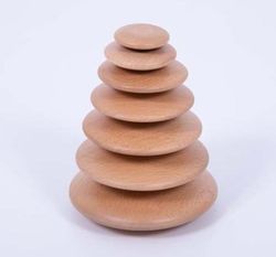 Piedras sensoriales de madera