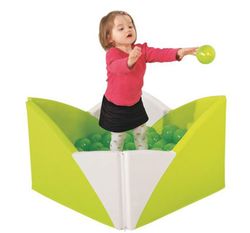 Piscina de bolas de esquina lotus con bolas