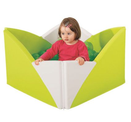 Piscina de bolas de esquina lotus con bolas