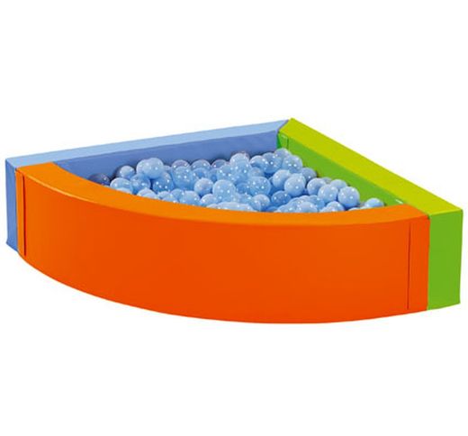 Piscina de bolas pequeña de esquina basic con bolas