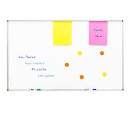 Pizarra blanca imantada para rotulador 90 x 150 cm