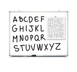 Pizarra blanca imantada para rotulador de 45 x 60 cm