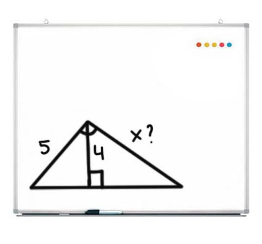 Pizarra blanca imantada para rotulador 120 x 150 cm