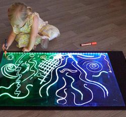 Pizarra de escritura brillante gigante