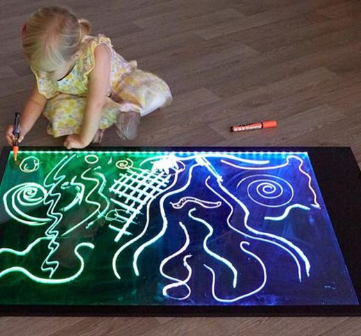 Pizarra de escritura brillante gigante