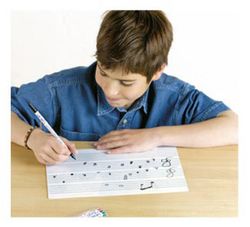 Pizarra individual 22x31 pentagrama