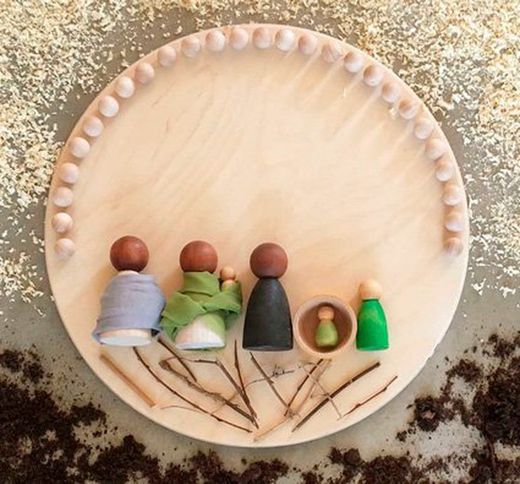 Plataforma redonda para juego libre