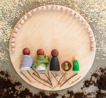 Plataforma redonda para juego libre