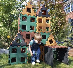 Juego de construcción polydron gigante