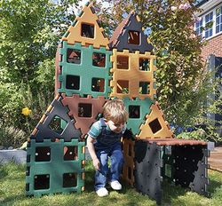 Juego de construcción polydron gigante