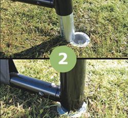 Portería con lona de entrenamiento maestro