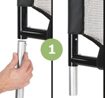 Portería con lona de entrenamiento maestro