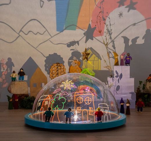 Proyector inmersivo para primeros años Cúpula luminosa