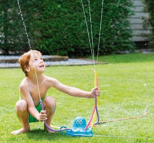 Pulpo rociador juego de agua infantil