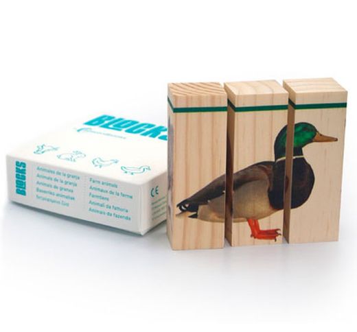 Puzzle blocks animales de la Granja