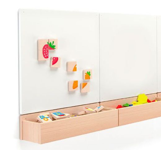 Puzzle blocks magnéticos los vegetales
