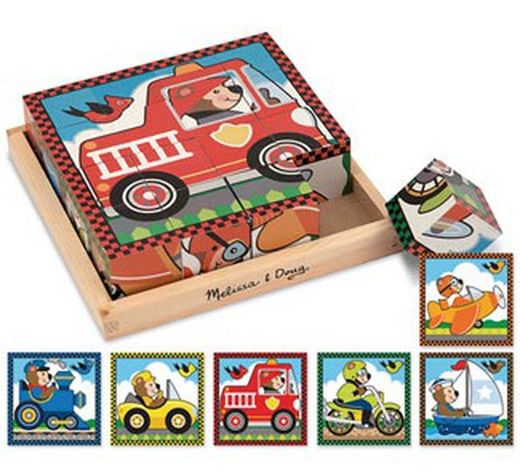 Puzzle cubo de vehículos