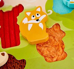 Puzzle encajable táctil animales del bosque