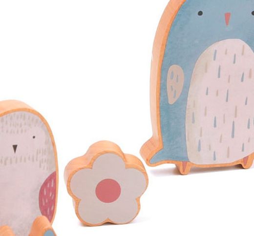 Puzzle rompecabezas de madera los animales