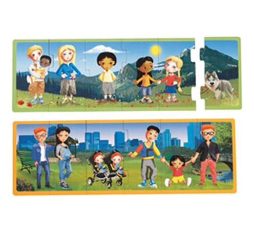 Puzzles las familias del mundo