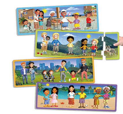 Puzzles las familias del mundo