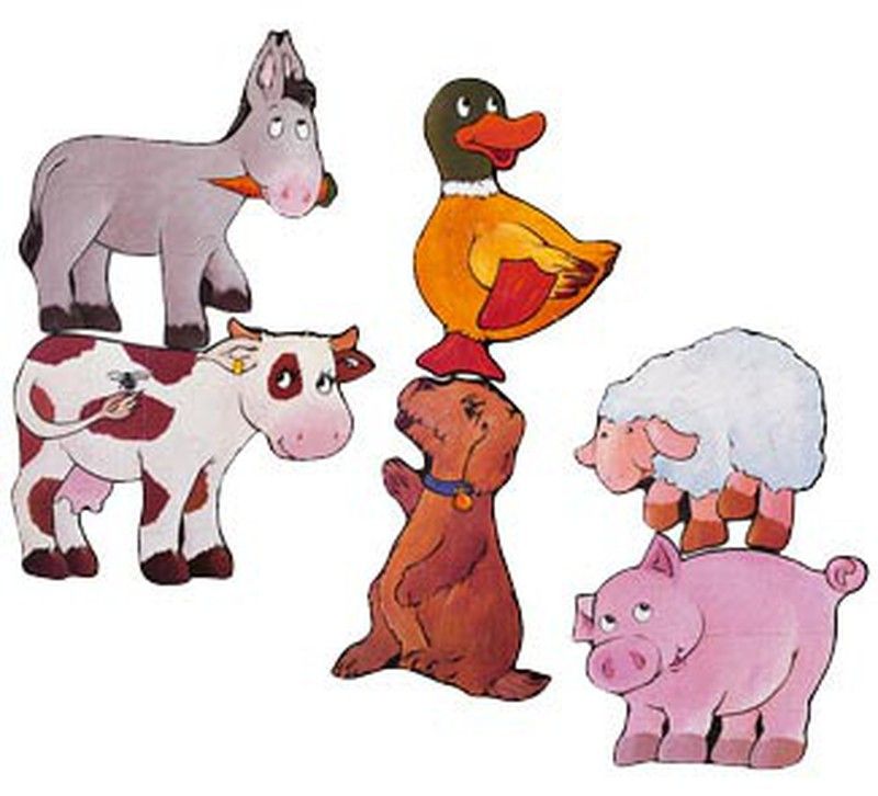 Puzzles progresivos gigantes animales de granja — La Tienda De La Familia