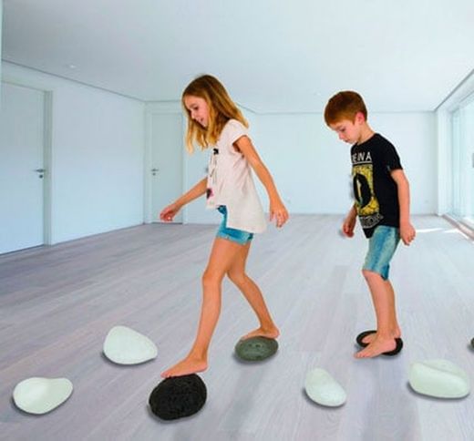 Recorrido de equilibrio Piedras de río