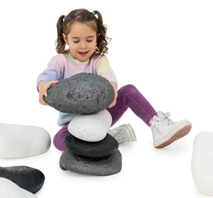 Recorrido de equilibrio Piedras de río