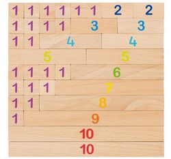 Regletas de cálculo de madera gigantes