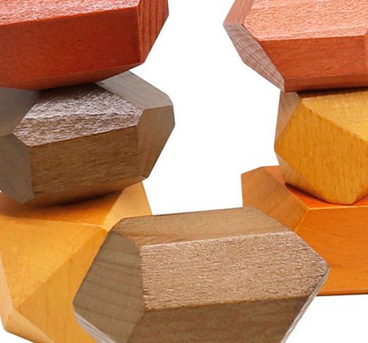 Rocas de madera grandes la tierra