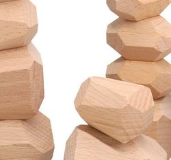 Rocas de madera naturales