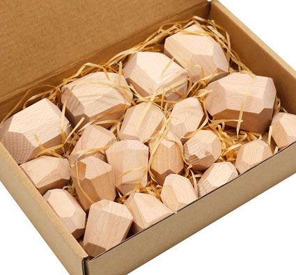 Rocas de madera naturales