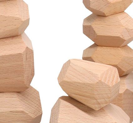 Rocas de madera naturales