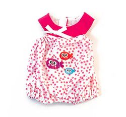 Ropa Pijama verano puntos rosa para muñeco 32 cm