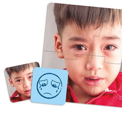 Set de 10 puzzles las emociones