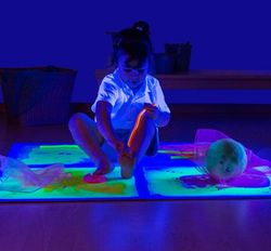 Set de Baldosas sensoriales con líquido UV 50cm x 50cm