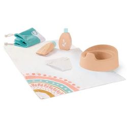 Set de higiene de madera para muñecos