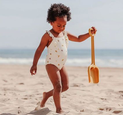 Set de pala y rastrillo para arena grandes Eco friendly