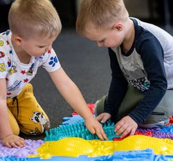 Set losetas de suelo sensorial 3D ampliación