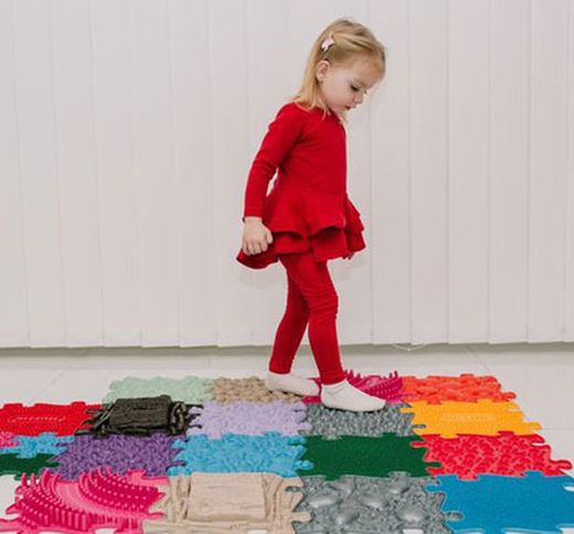 Set losetas de suelo sensorial 3D ampliación