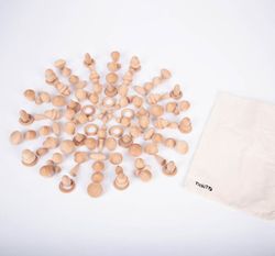 Set tesoros de madera natural