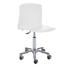 Silla nordic regulable en altura con ruedas cromadas