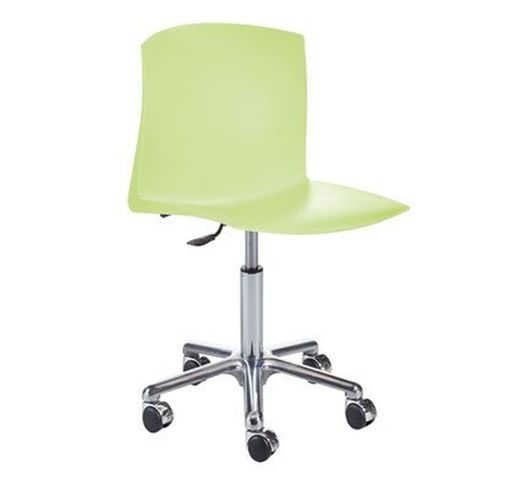 Silla nordic regulable en altura con ruedas cromadas