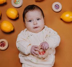Sonajero donut sensorial verduras y frutas